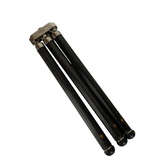 BKD Telescoping Travel Camera Tripod Case Stainless Steel Brass Legs Germany - Picture 2 of 13
